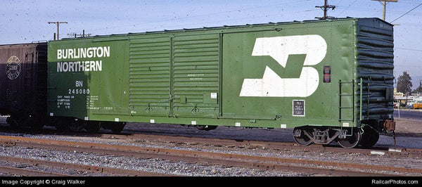 70010 BN 1972 Cascade Green repaint, Brainerd built  50' XM 15-0 Double-slider centered