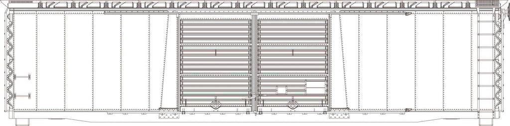 70000-00 Brainerd built  50' XM 15-0 Double-slider centered, Undec Kit