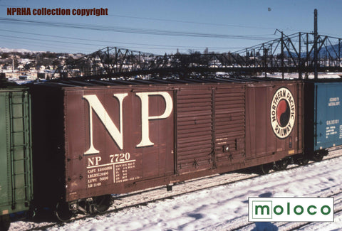 70008 LR 11-1969 NP Brown-Green repaint 8' NP Shad. + 8' NPR Monad, Brainerd built  50' XM 15-0 Double-slider ctd.