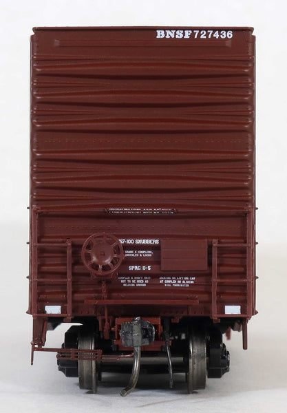 63098-01  BNSF 727436 Repaint 9-98, ACF 50' Hi-cube non-Waffle, 8+8 plug door