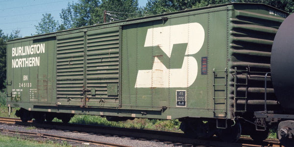 70010 BN 1972 Cascade Green repaint, Brainerd built  50' XM 15-0 Double-slider centered