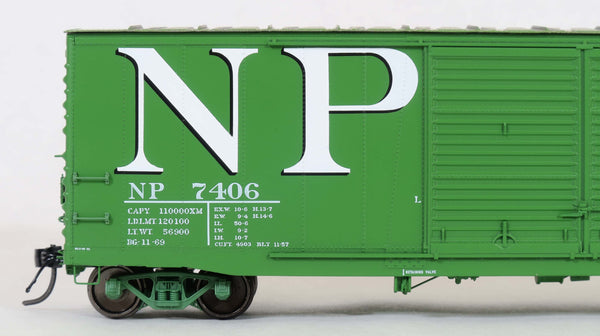 70009 1969 Cascade Green repaint 8' NP Shad. + 8' NPR Monad, Brainerd built  50' XM 15-0 Double-slider centered